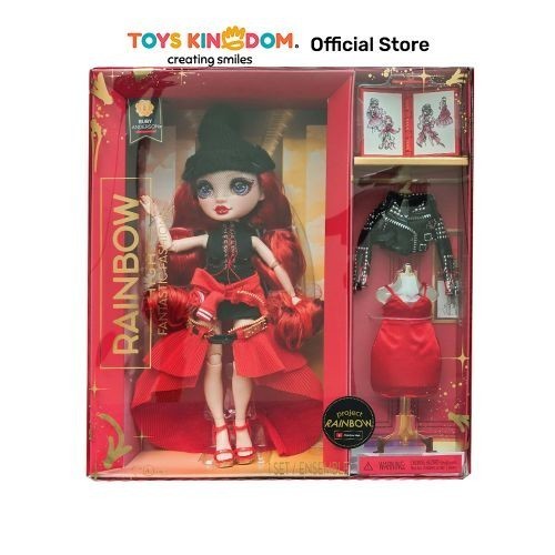 TOKOSANIA Rainbow High Set Boneka Fantastic Fashion Ruby 587323euc