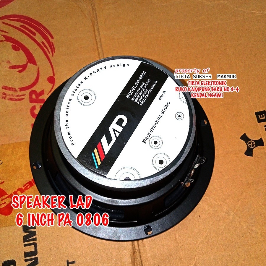 SPEAKER LAD 6 INCH PA-0806
