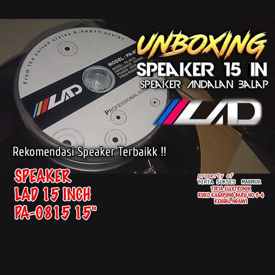 Speaker 15" LAD PA 0815
