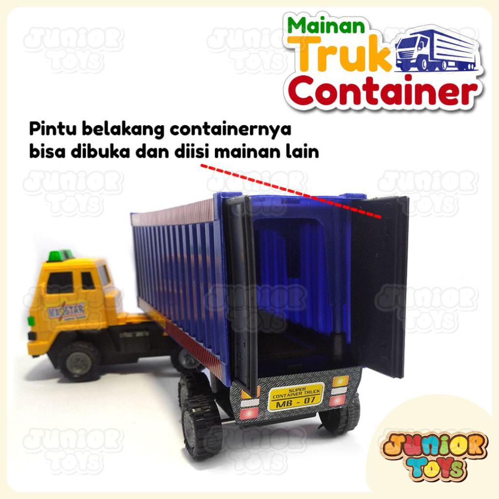 RB22 Mainan Mobil Truk Container Besar Box Bisa Dibuka Truck Car Toys