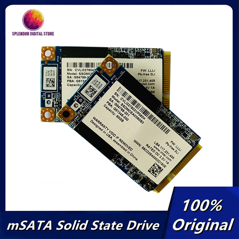 New 530 525 Series 180G 60G MSATA SSD Internal SSD 1.8 inch Nvme SATA Solid State Drive MLC Particle