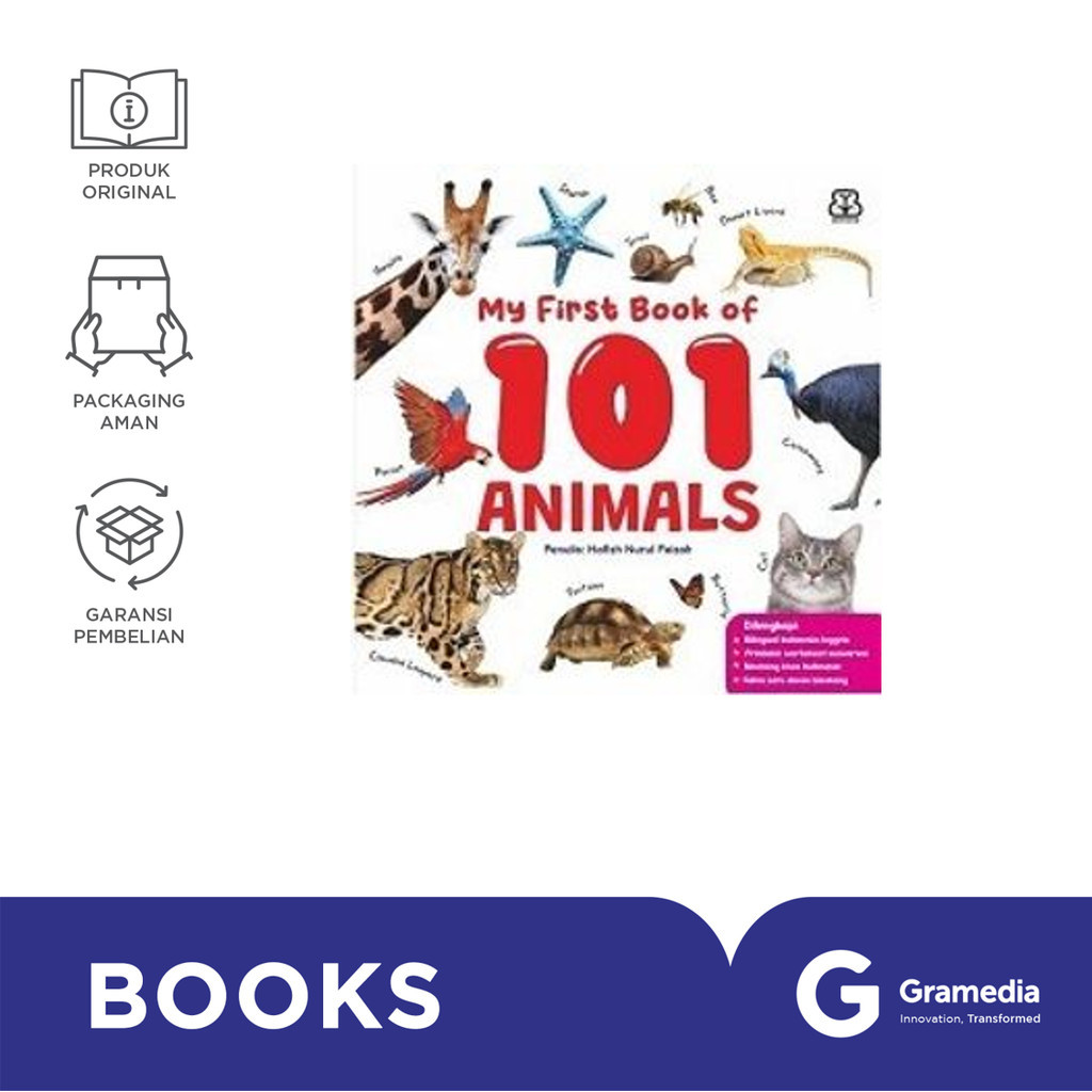 

MY FIRST BOOK - MY FIRST BOOK OF 101 ANIMALS (BOARDBOOK)