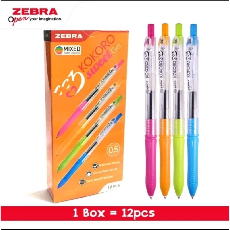 

Pulpen Kokoro Zebra Gel Pen 0,5 mm (12 pcs) BEST SELLER!!!