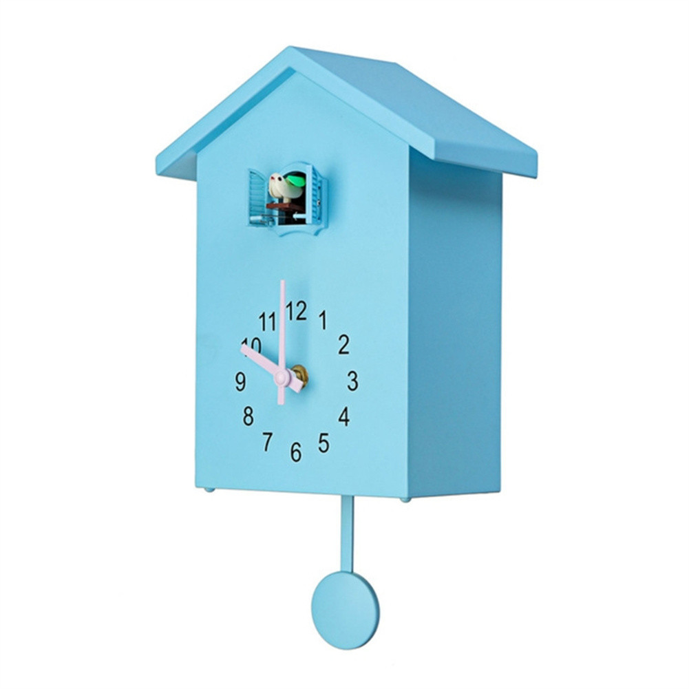 Modern Cuckoo Wall Clock Fashion Creative Pendulum Clocks Bird House Battery Powered Cuckoo Wall Clo