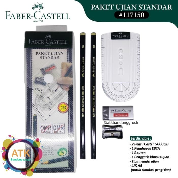 

Paket Ujian Faber Castell Exam Set Standard EBTA SPMB Paket Alat Tulis - SHESB