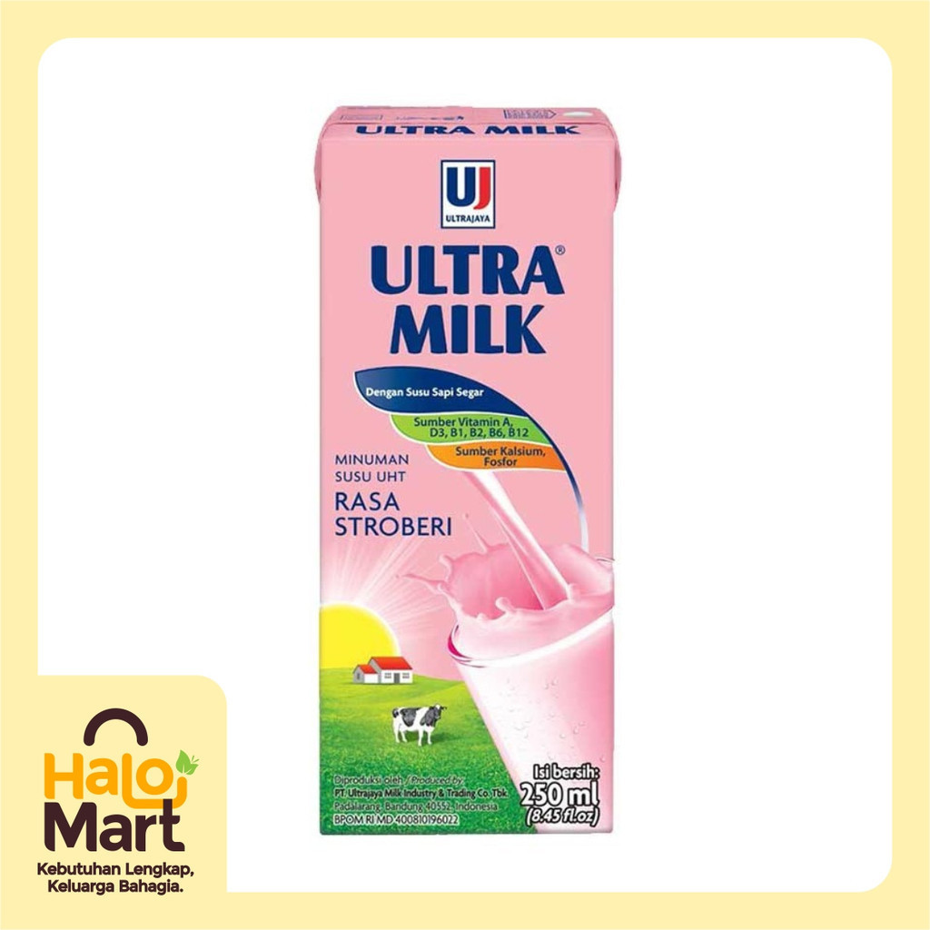

ULTRA MILK STRAWBERRY 250 ML (SATUAN/PCS)