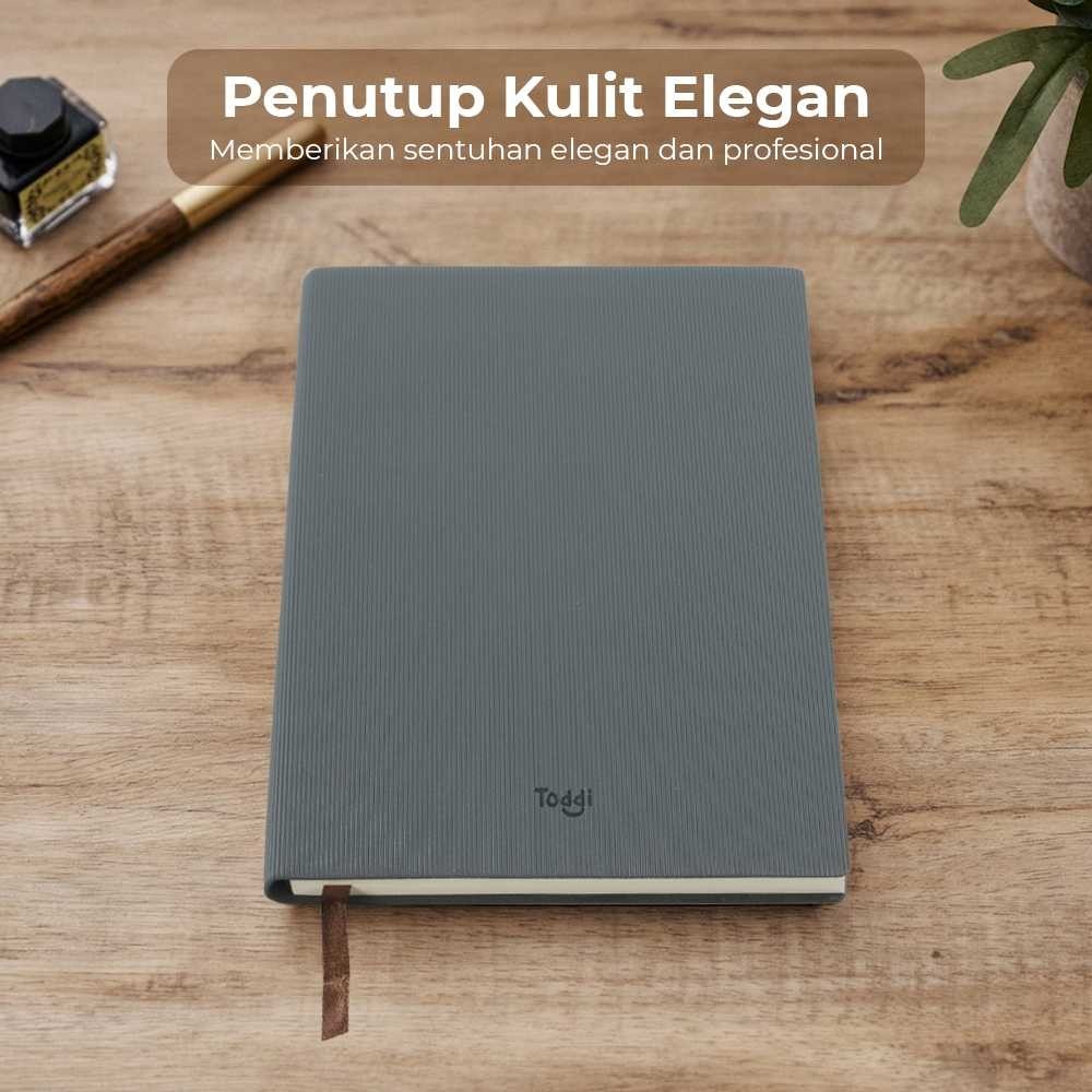 

Toddi Buku Jurnal Leather Notebook Diary A5 200 Halaman Grid - TD101