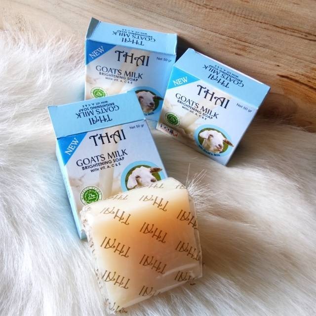 COD (3PCS/2PCS) THAI GOATS MILK SOAP Sabun Mandi Pemutih Kulit Seluruh Tubuh Badan Bisa Untuk Cuci M