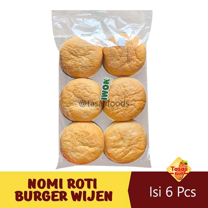 

Nomi Roti Burger Wijen Ring 12cm Isi 6 pcs Frozen