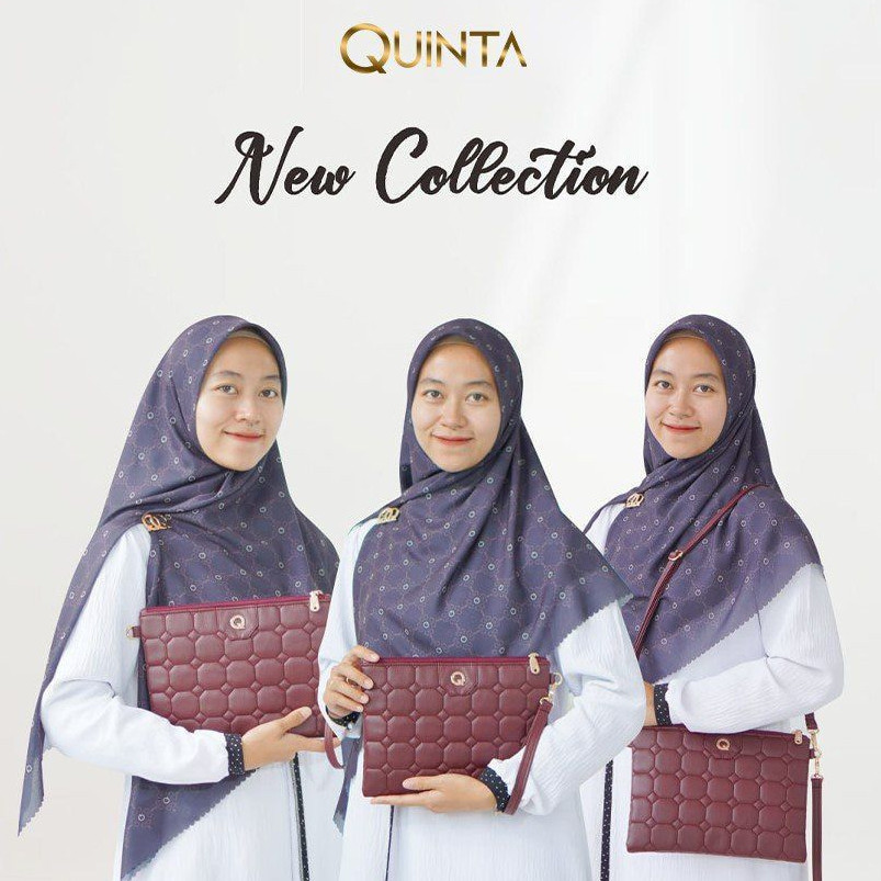Quinta Luna Hand Bag Sling Bag Cantik Uk. 26x19 Cm Tas Terbaru Spesial Quilting