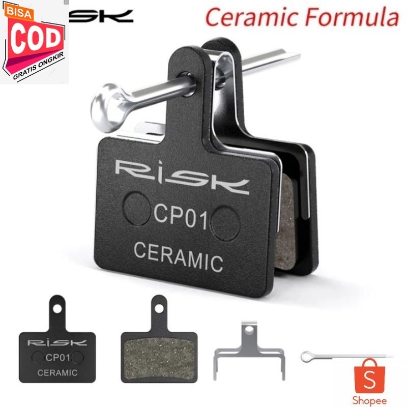 Risk Kampas Rem Ceramic For Shimano Alivio Acera Altus Brake Pad Rem Sepeda MT200 MT201 MT400 MT500 
