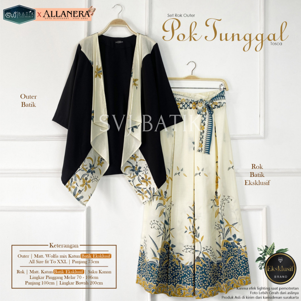 BAGASKARA - SETELAN BATIK WANITA TERBARU 2024 KONDANGAN MODERN DEWASA REMAJA MODERN SET BATIK ATASAN