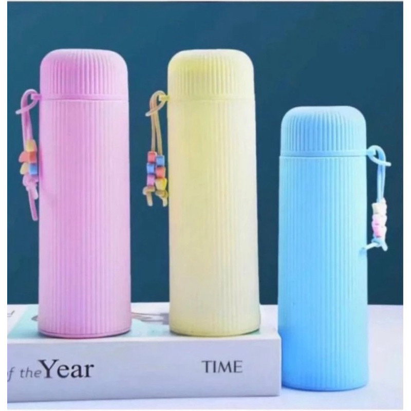 Botol Minum Macaron Aesthetic Botol Tumbler Kaca Tempat Minuman Souvenir Murah Wadah Air Penyimpanan