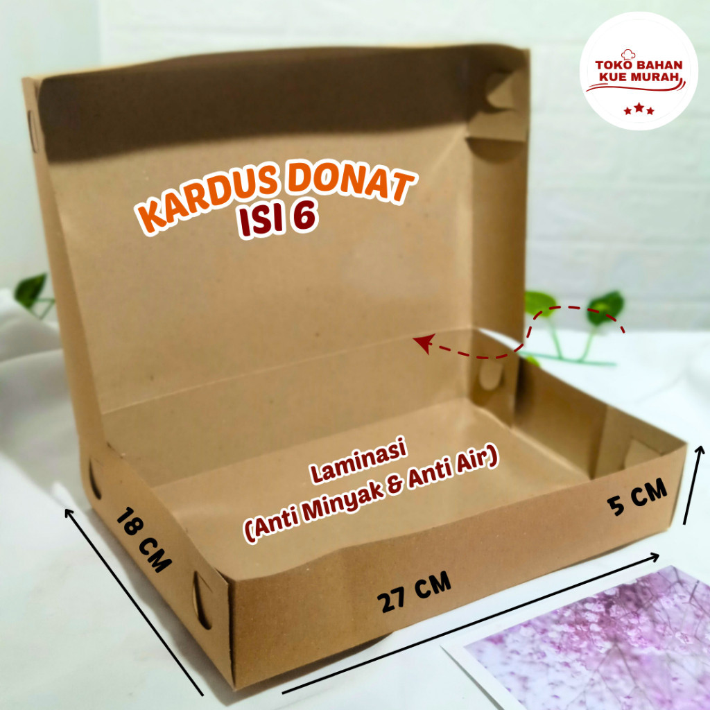 

DUS DONAT ISI 6 PCS 27 X 18 X 5 CM | tokobahankuemurah