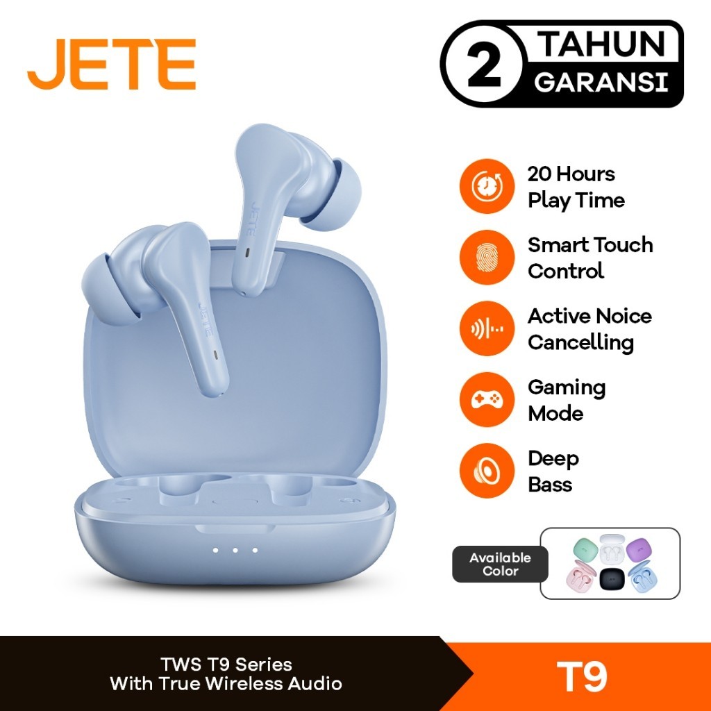 EARPHONE WIRELESS JETE TWS-T9 WATERPROOF