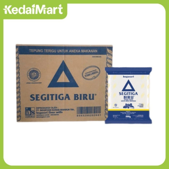 

TERJUAL Tepung Terigu Segitiga Biru 500 Gram Dus