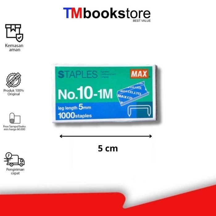 

STAPLES MAX NO. 10 (isi 1.000 STAPLES) TMBOOKSTORE