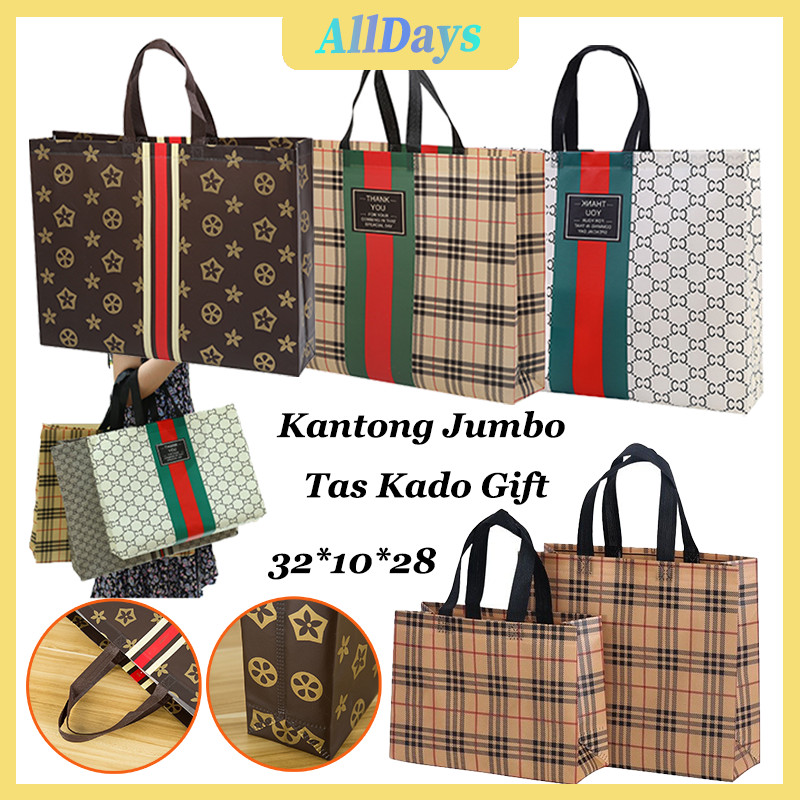 

Kantong Jumbo Tas Kado Gift / Tas Belanja Tahan Air Pegangan Spunbond / Tas goodie bag tas spunbond souvenir landscape