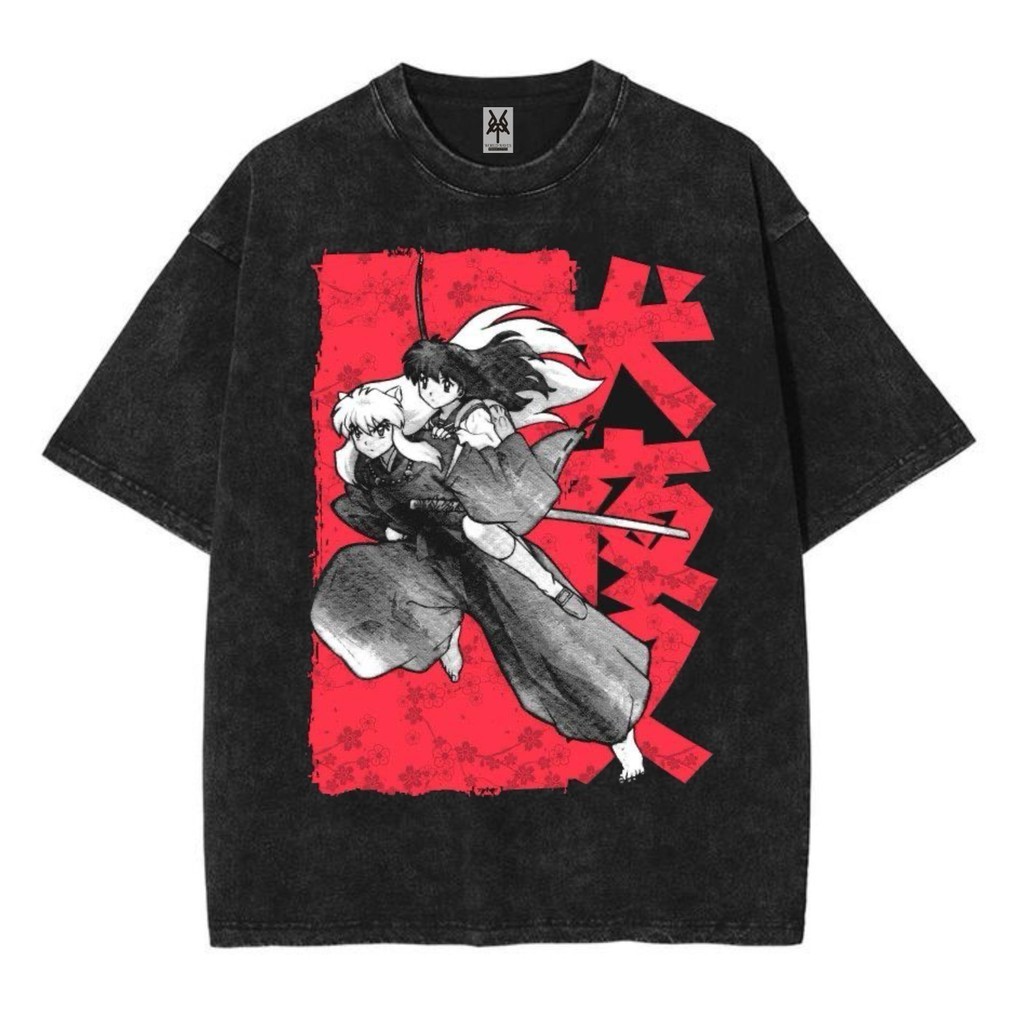 Kaos oversize inuyasha #1 washed washing vintage tee