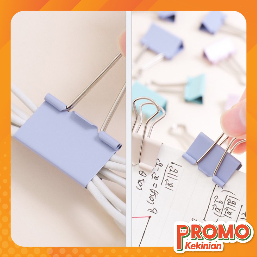 

Promo Kekinian - S6244 20 PCS Paper Clip Warna Pastel / Klip Penjepit Kertas yang Menawan