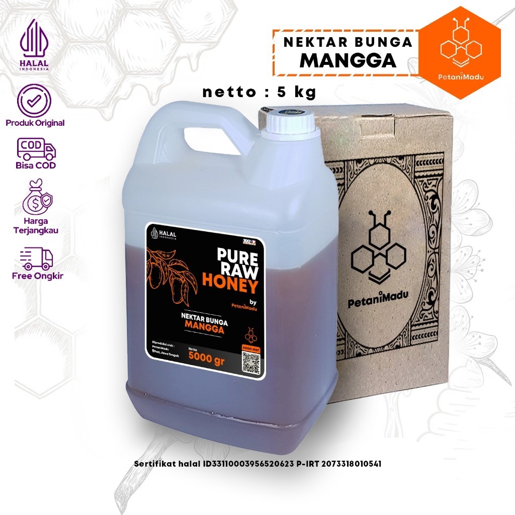 

GROSIR | 5 KG - Madu Asli Murni Mangga Original Honey 100%
