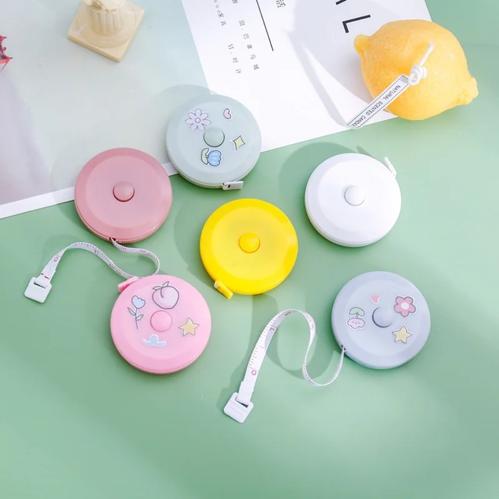 

Fresh and Cute Macaron Color Mini Tape Measure, Portable Student Soft Tape Measure, Measuring Three Circumference Clothing Ruler