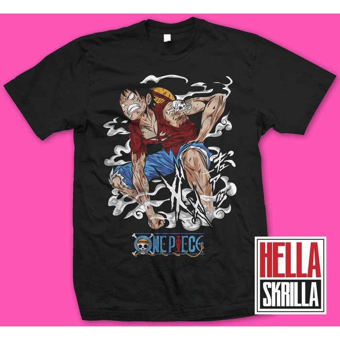 kaos tshirt ONE PIECE LUFFY GEAR SECOND