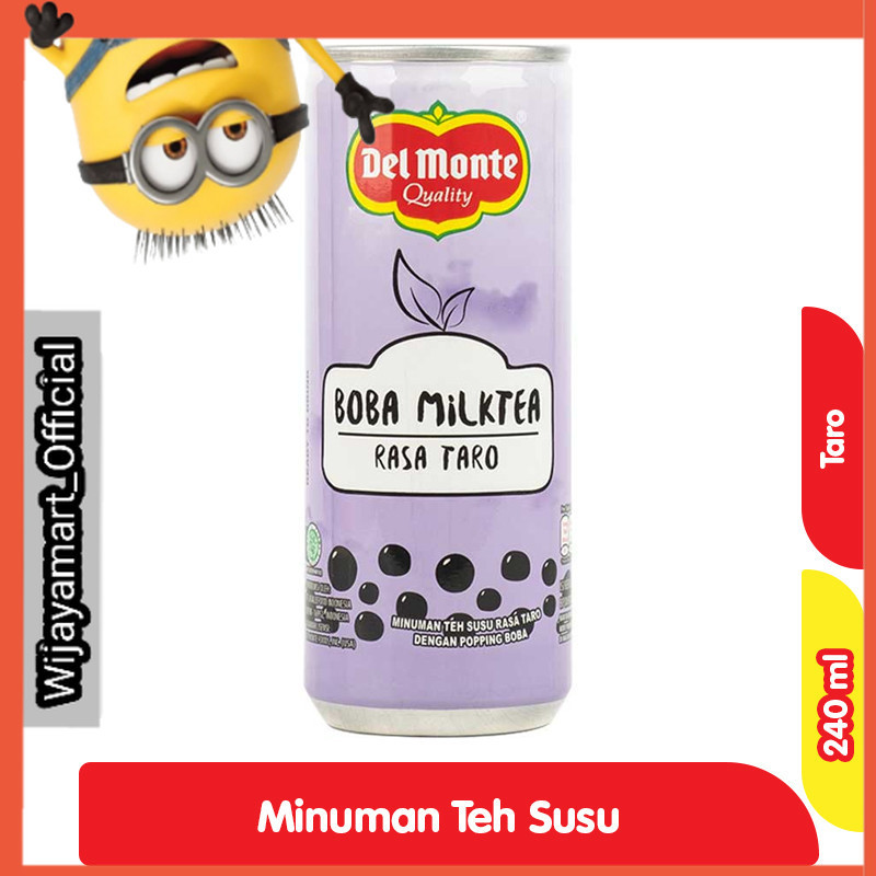 

Del Monte Boba Teh Susu Taro Kaleng 240 ml