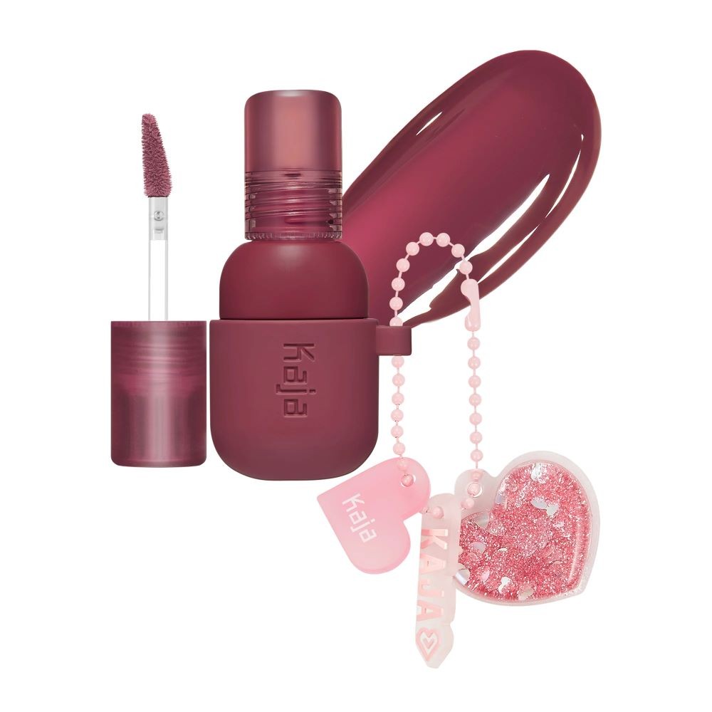 KAJA BEAUTY JELLY CHARM Lip & Blush Glazed Keychain Stain 04 Fig Soda 5g / 0.17 oz