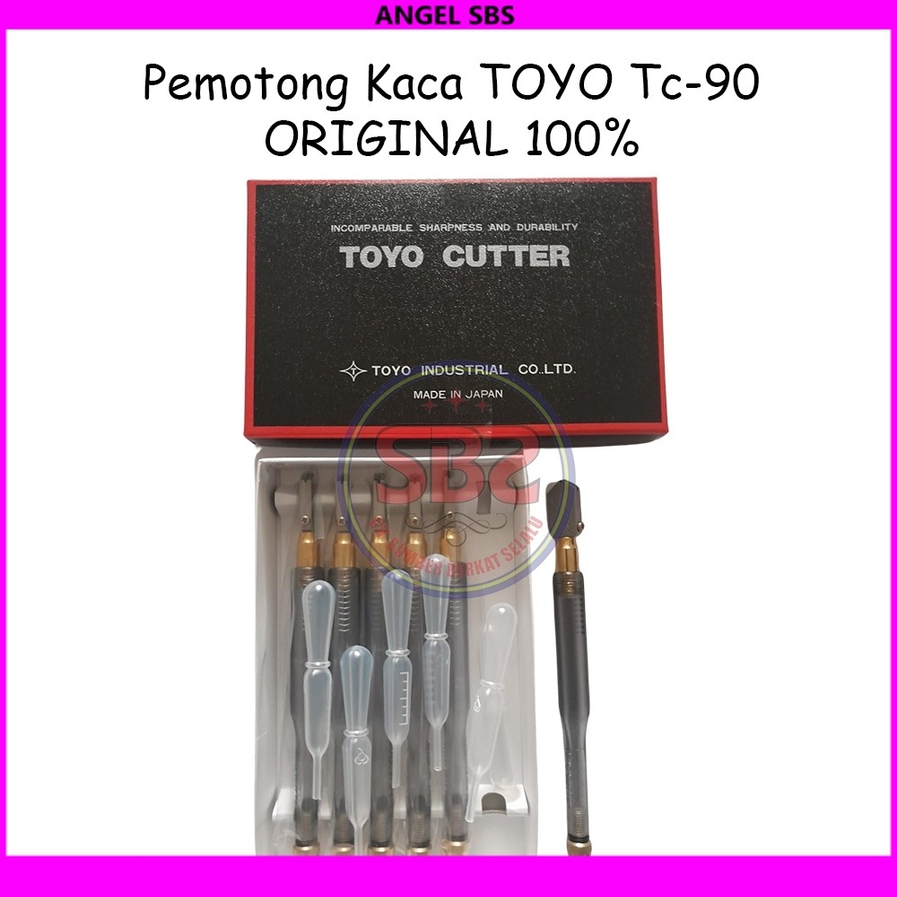 TOYO Pemotong Kaca Toyo TC 90 Asli Alat Pemotong Kaca Original Toyo TC90 Glass Cutter Pisau Kaca
