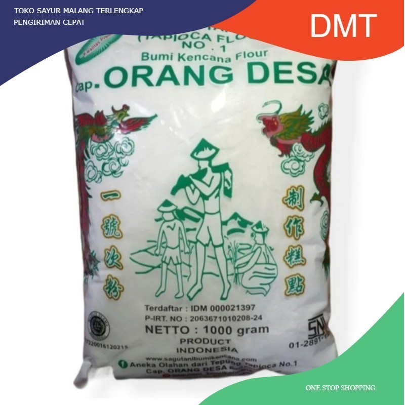 

KIRIM INSTAN Tepung Tapioka cap Orang Desa / Sagu Tani 1kg