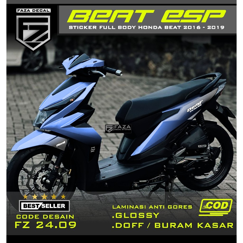 (COD)Decal Stiker beat esp/street full body polos gradasi - Sticker Aksesoris Beat Full Body 2016 20