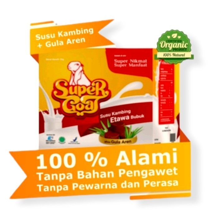 

SUPERGOAT SUSU KAMBING ETTAWA 250GR - Susu Kesehatan