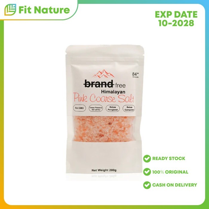 

Garam Himalaya Premium Kasar Pink Coarse Himalayan Salt BRANDFREE 200gr - Garam Sehat