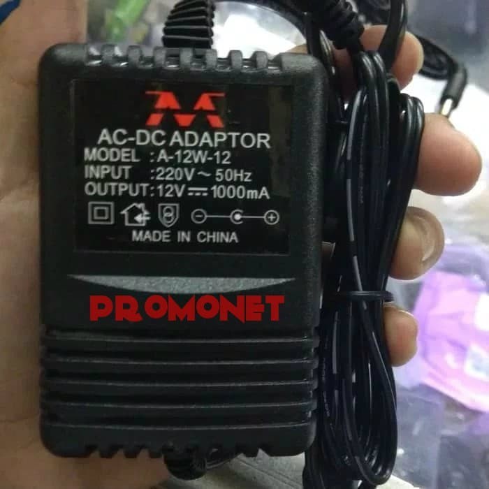 Adaptor Trafo 12V 1000mA 12volt 1A