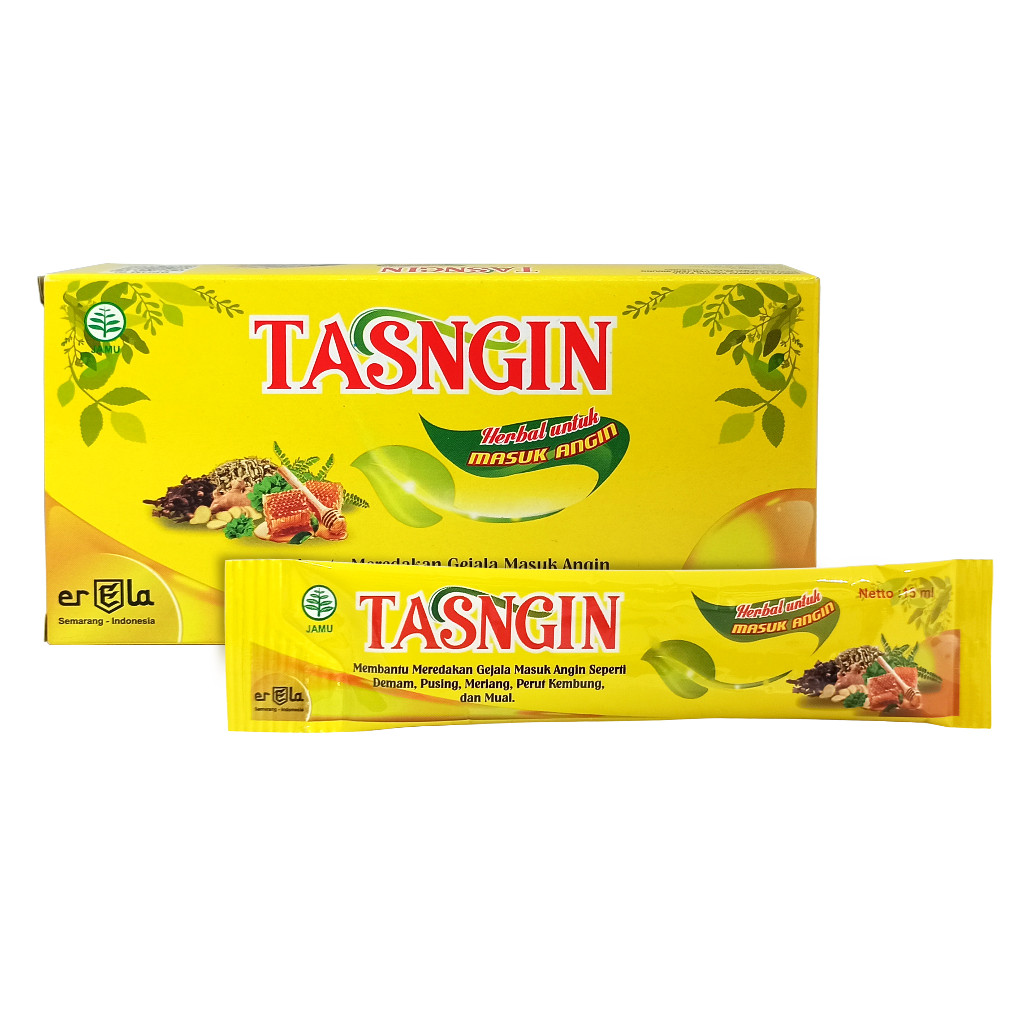 

[1 STIK] TASNGIN - Sirup Herbal Redakan Masuk Angin / Demam / Pusing / Meriang / Perut Kembung / Mual