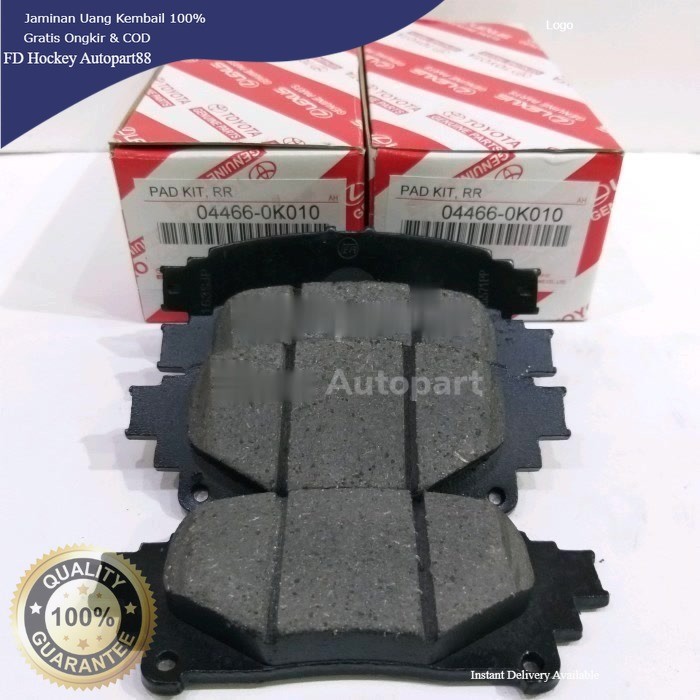 Brake Pad Kampas Rem Belakang Fortuner VRZ