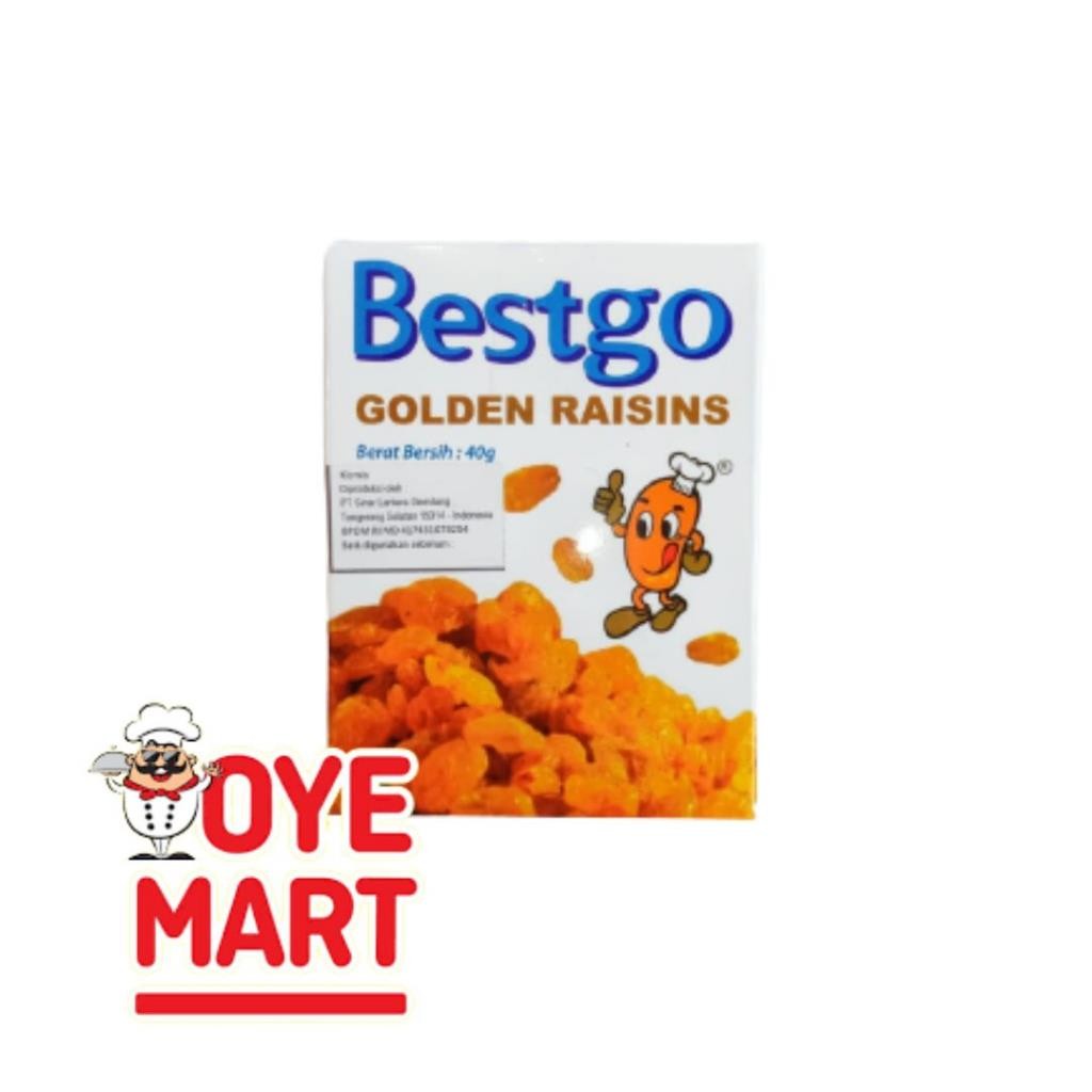 

BESTGO GOLDEN RAISINS 40GR/KISMIS EMAS