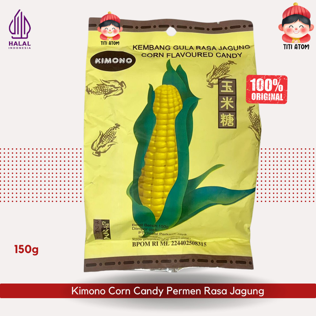 

Kimono Corn Flavoured Candy Permen Kembang Gula Rasa Jagung 150g