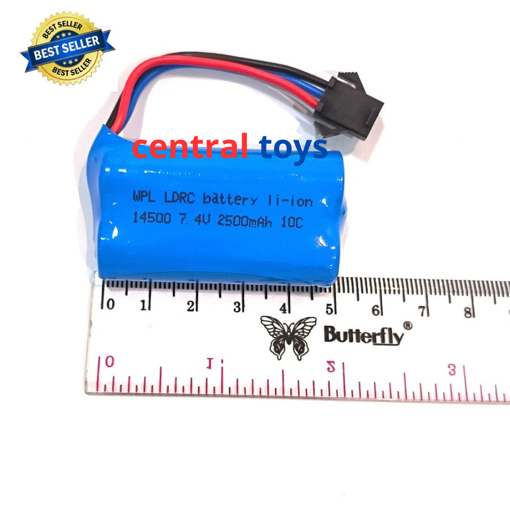 baterai up grade rc D90 MN91 MN82 MN40 MN45 LDRC 14500 7.4v 2500mAH SM 3P