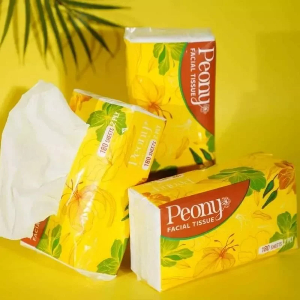 TISSUE PEONY FACIAL TISSUE 180 SHEETS