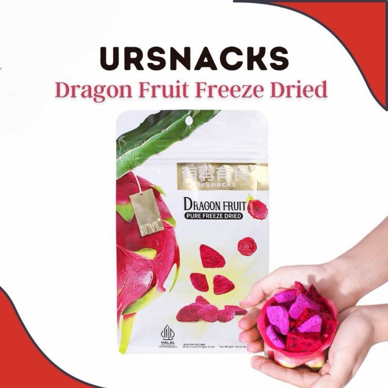 

(Halal) Tyl Ursnack Freeze Dried Fruit Buah Kering - Dragon Fruit