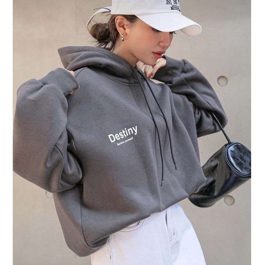 SWEATER HOODIE WANITA - DESTINY HOODIE XXL SWEATER WANITA BY DINEA STORE