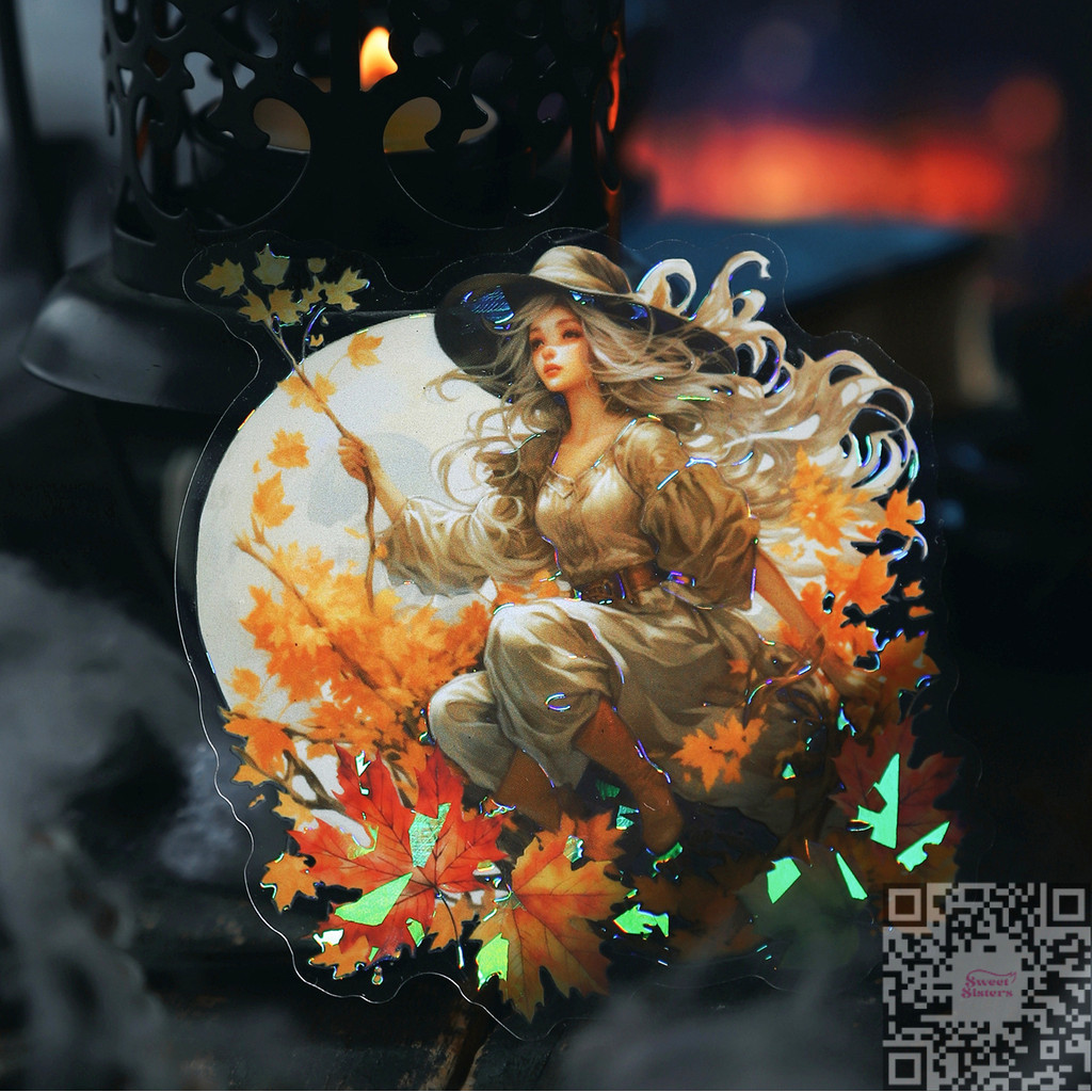 

[5 Pcs/Pack] Sticker Magic Witch Series PET Anti Air DIY Scrapbook Deco Stiker Aesthetic Gothic