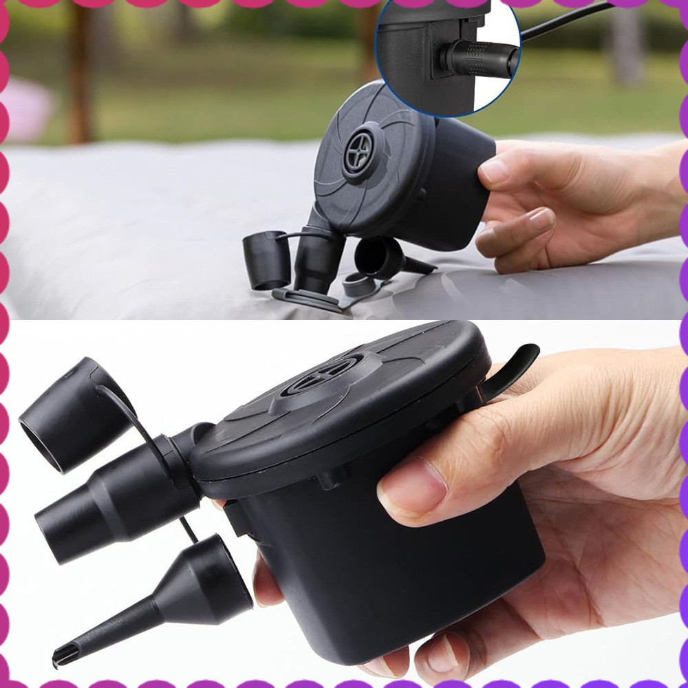 Pompa Angin Listrik Elektrik XG668A - Pompa Angin 2 Arah Kasur Angin Pelampung, Ban Renang Multifung