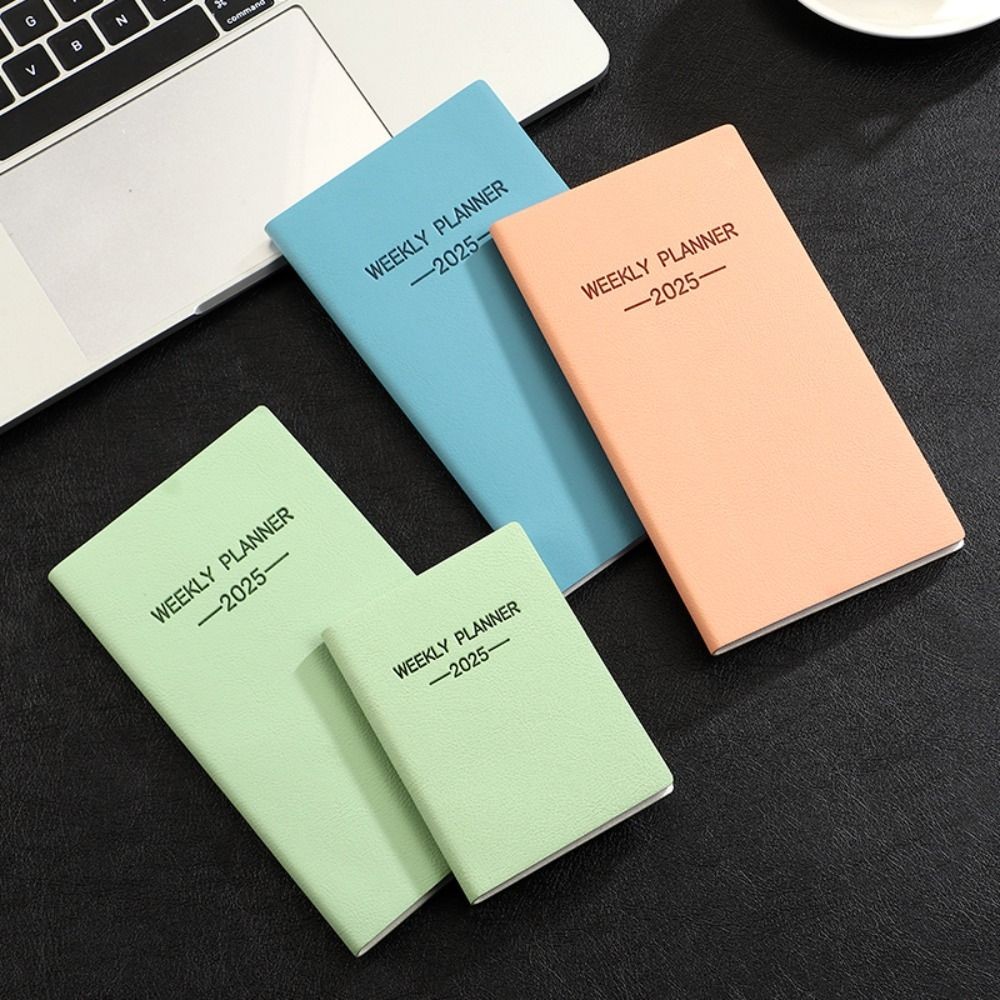 

Creative A6/A7 2025 Agenda Book English To Do List A5 Notebook Morandi Color with Calendar 2025 Planner Notebook School Office