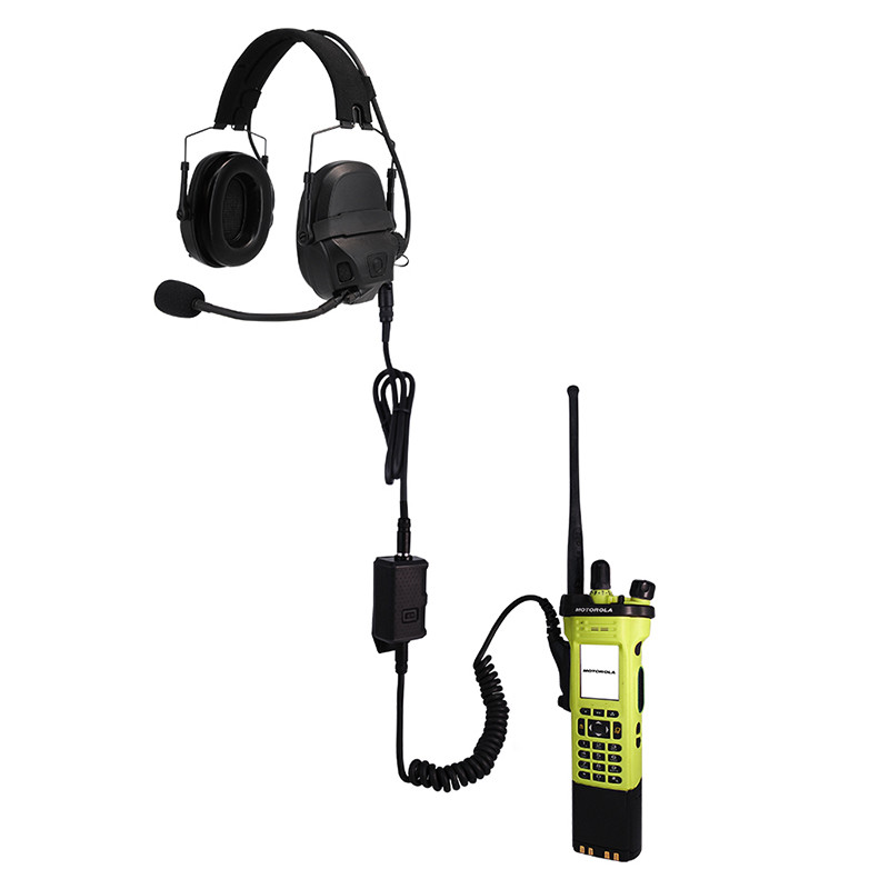 For FCS-TACTICAL AMP Tactical Headset V20 V60 PTT Connects Cable Adaptor Connector Standard KN6 to B