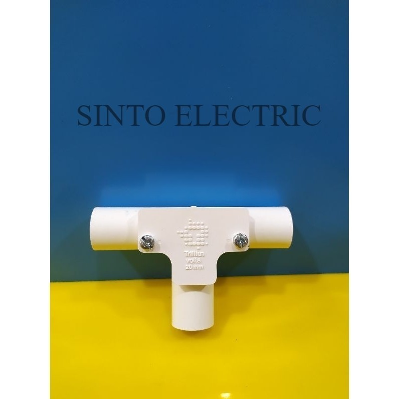 Sambungan pipa listrik  T  20 mm Trilliun