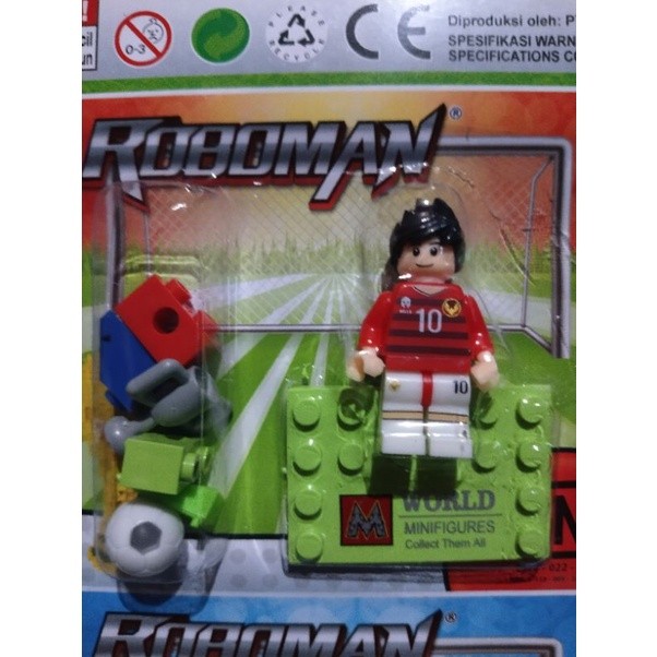 Lego Cowok Bola/Mainan Anak Balok karakter Bola