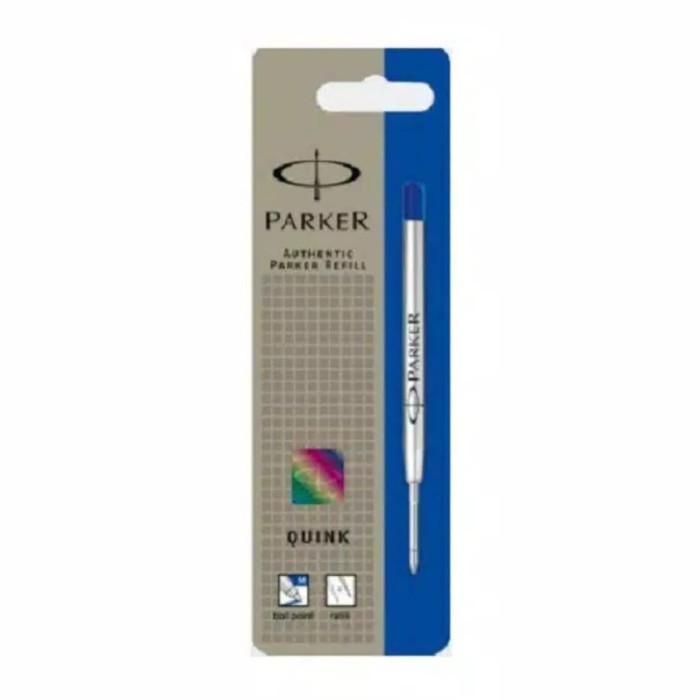 

New- Refill Parker Ball Pen Pulpen Ballpoint Black / Blue ORIGINAL - Hitam